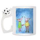 Кружка с футбольным мячиком