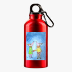 Металлическая бутылка 400 мл UV-DTF