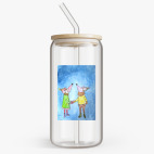 Банка с бамбуковой крышкой