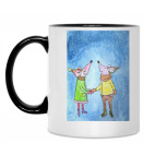 Кружка двухцветная