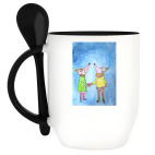 Кружка с ложкой