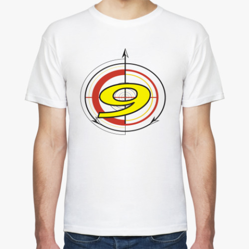 Футболка с принтом Девятка