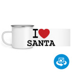 Кружка металлическая белая (круговая запечатка)