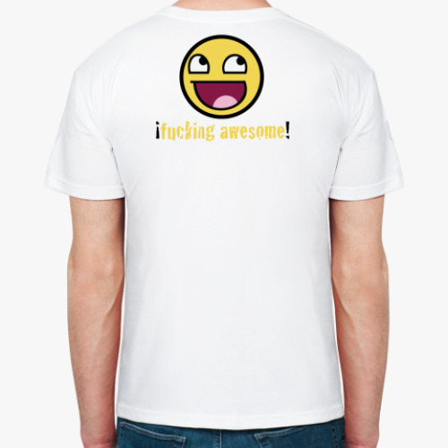 Футболка с принтом fucking awesome!