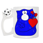 Кружка с футбольным мячиком
