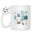 Кружка с футбольным мячиком