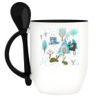 Кружка с ложкой