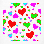 Сердечки разноцветные