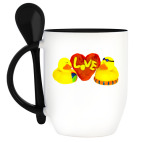 Кружка с ложкой