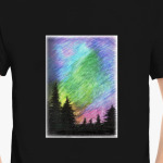 Лес и фантастическое небо