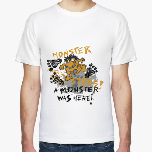 Футболка с принтом monster