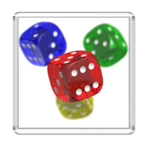 Магнит с принтом Азарт