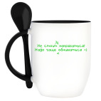 Кружка с ложкой