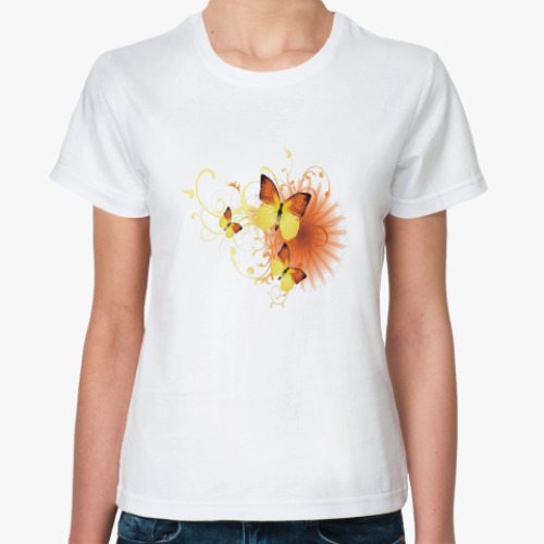 Классическая футболка Бабочка ORANGE