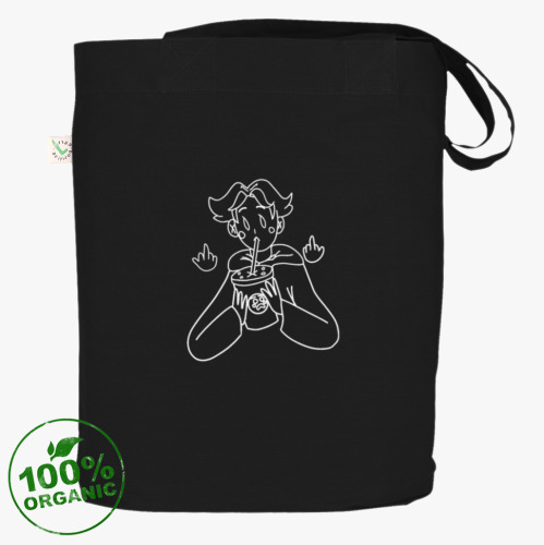 Сумка шоппер с принтом «слезный juice 2»