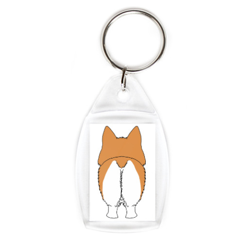 Брелок с принтом Корги Рядом