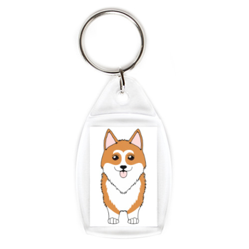 Брелок с принтом Корги Рядом