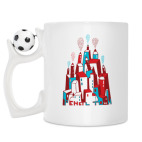 Кружка с футбольным мячиком