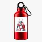 Металлическая бутылка 400 мл UV-DTF