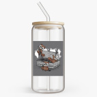 Банка с бамбуковой крышкой