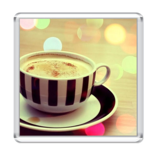 Магнит с принтом  'Кофе'