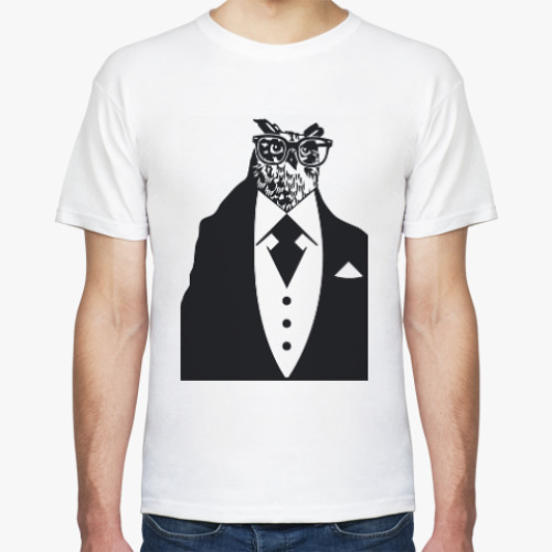 Футболка с принтом Совы. Совушки. Owl. Owls.