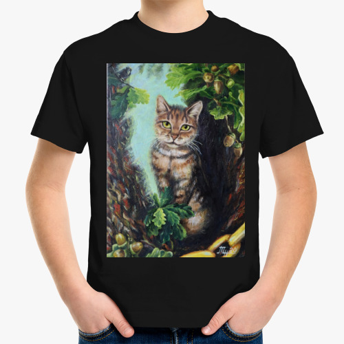 Детская футболка Кот учёный