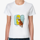 Классическая женская футболка ПОХУДЕТЬ