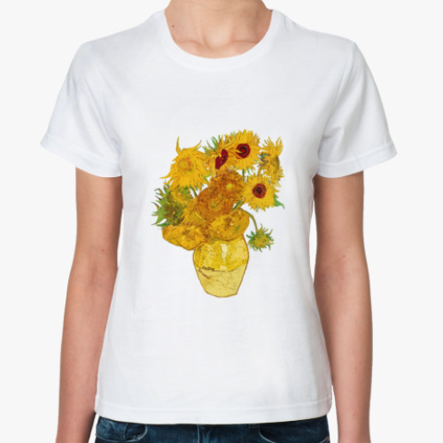 Классическая футболка Подсолнухи Ван Гога для Эми