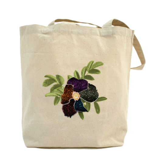 Сумка шоппер с принтом Арт-шиповник