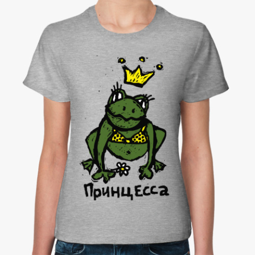 Женская футболка с принтом Принцесса