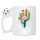 Кружка с футбольным мячиком