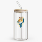 Банка с бамбуковой крышкой