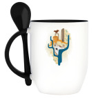 Кружка с ложкой