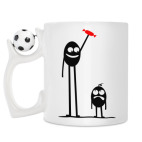 Кружка с футбольным мячиком