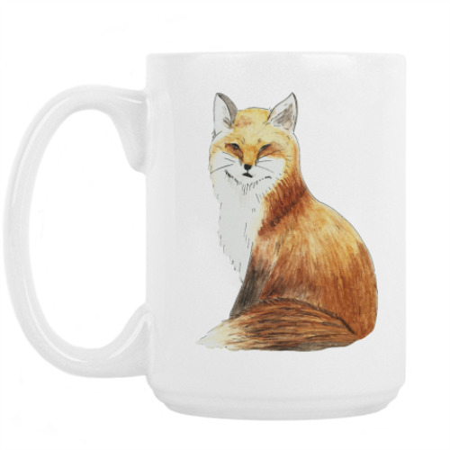 Кружка с принтом Лиса