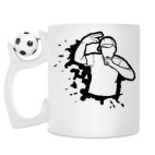 Кружка с футбольным мячиком