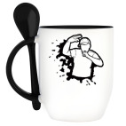 Кружка с ложкой