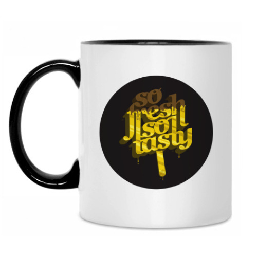 Кружка с принтом So fresh...