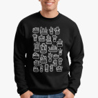 Коллекция смешных кактусов в горшочках