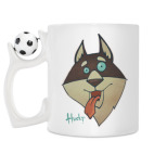 Кружка с футбольным мячиком