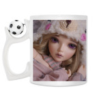 Кружка с футбольным мячиком