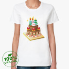 Женская футболка органик