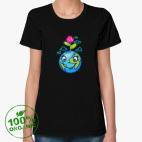 Женская футболка органик