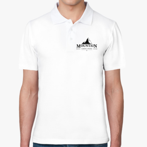 Рубашка поло Горы. Знак.(Mountain)
