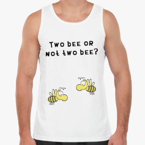 Майка с принтом Two bee or not two bee