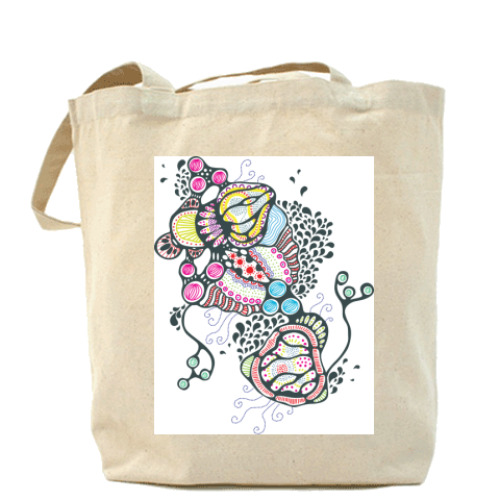 Сумка шоппер с принтом Astract