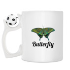 Кружка с футбольным мячиком