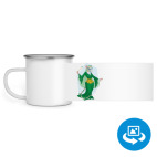 Кружка металлическая белая (круговая запечатка)