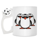 Кружка с футбольным мячиком